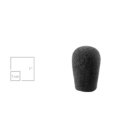 SMALL EGG-SHAPED FOAM WINDSCREEN (BLACK)